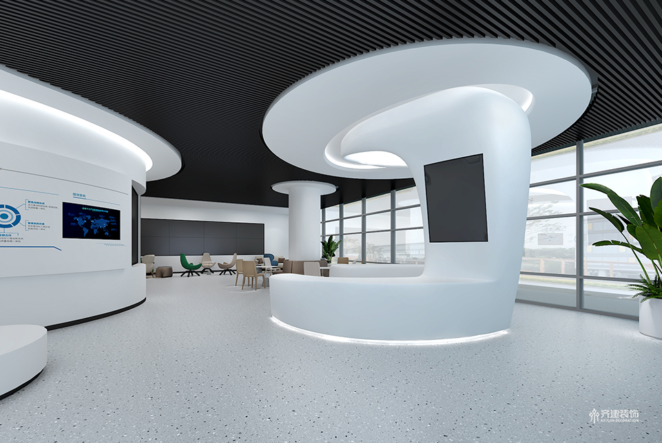 上海制氧設(shè)備展廳遠(yuǎn)景3D效果圖設(shè)計