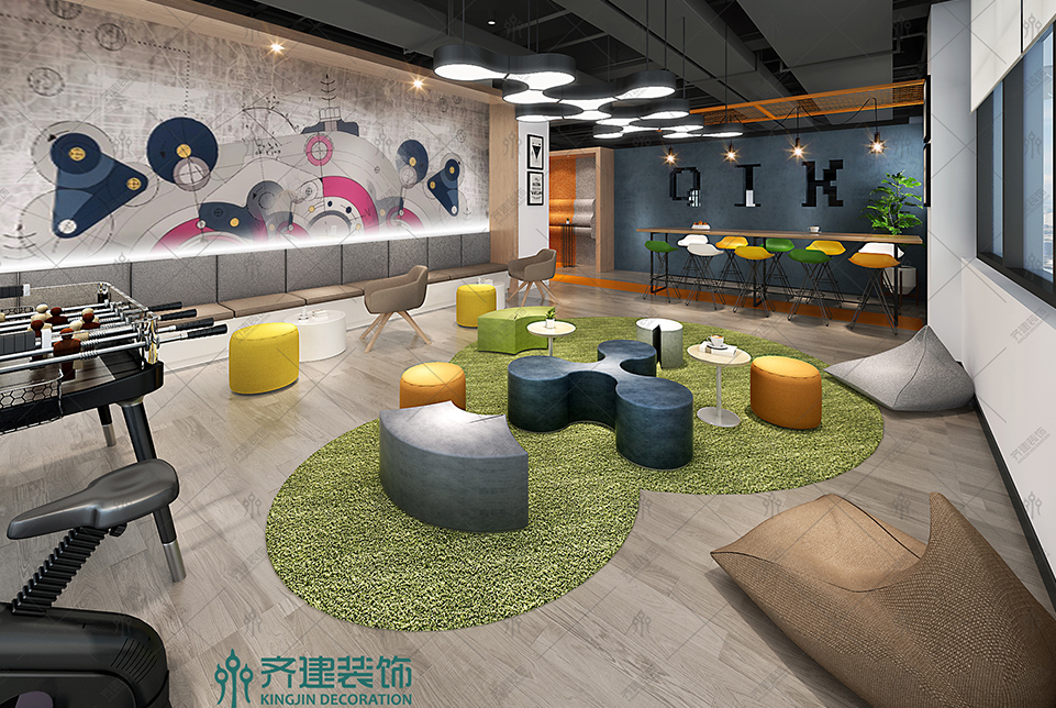 上?？靷}(cāng)智能科技辦公文娛室裝修設(shè)計(jì)效果圖